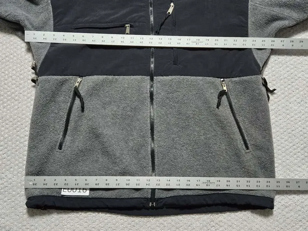 Vintage The North Face Denali Fleece Jacket Size XL Gray and Black